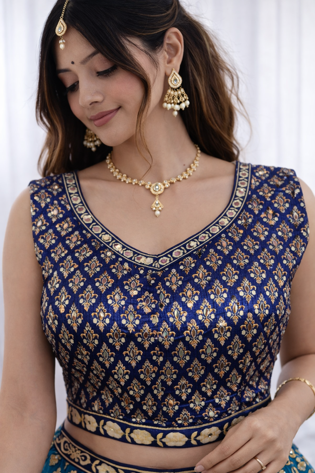 Women’s Designer Blue Lehenga Choli with Dupatta | Party & Wedding Wear